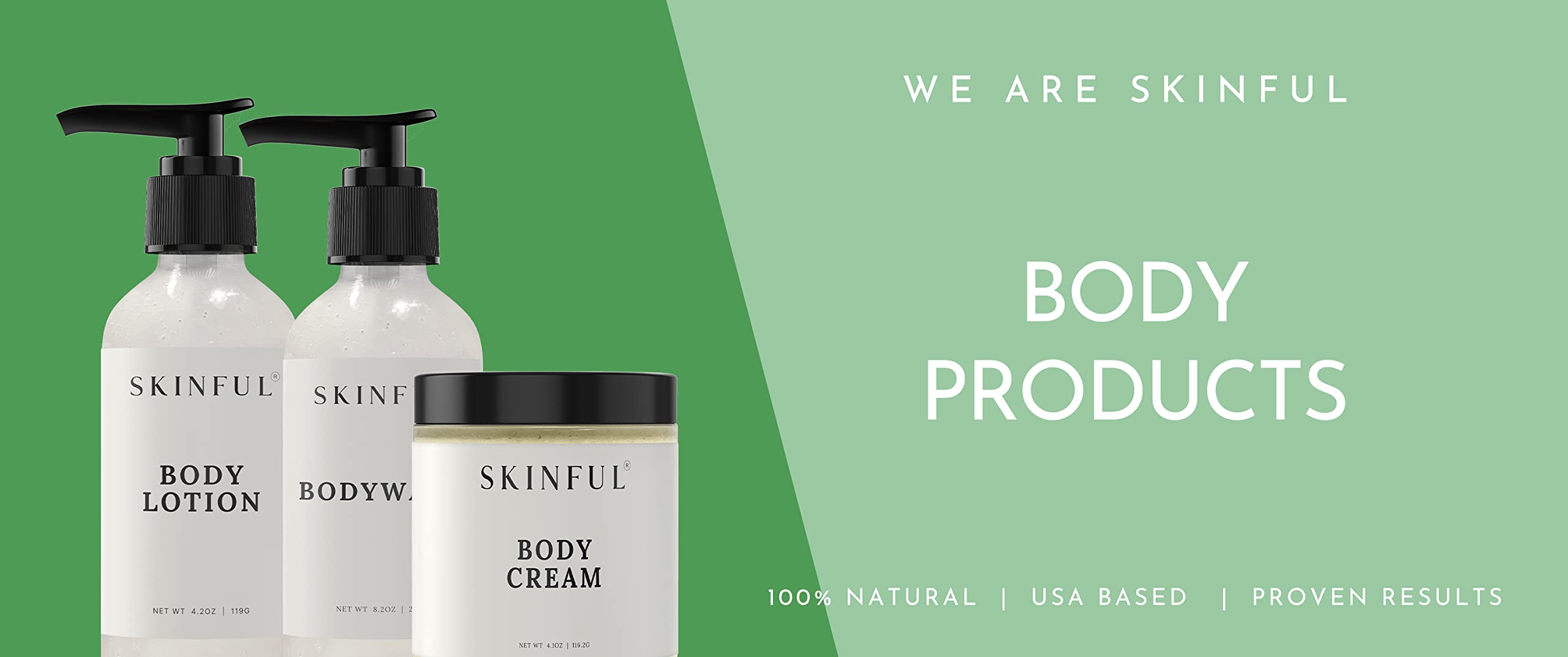 Skinful Moisturizing Shower Gel Body Wash - Sulfate Free Body Wash for All Skin Types - 8.2oz