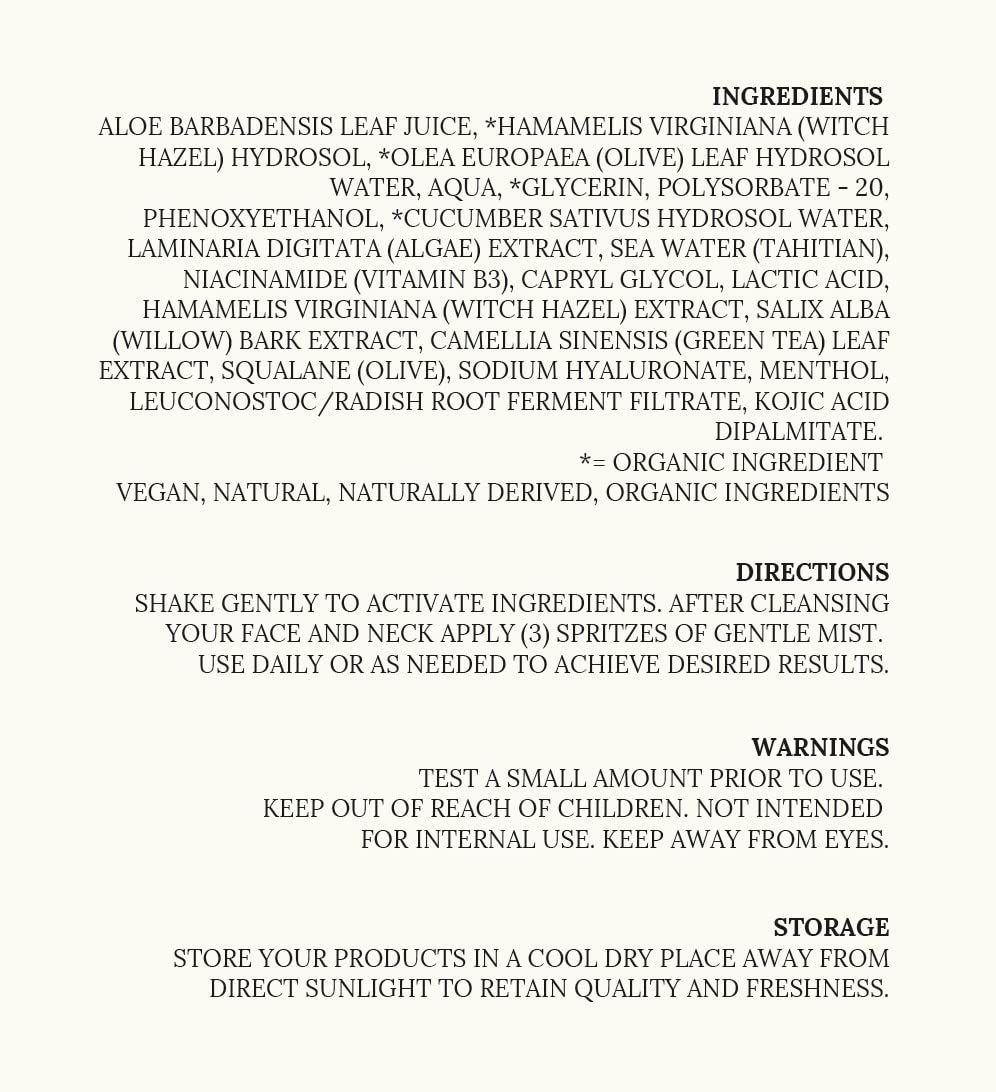 Skinful Facial Toner - Face Mist Hydrating Spray Toner for Face - Witch Hazel Toner for Face - 2oz
