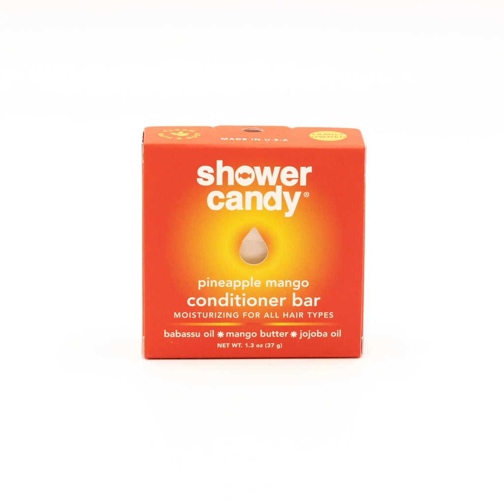 Shower Candy Pineapple Mango Conditioner Bar – Moisturizing Solid Conditioner for All Hair Types